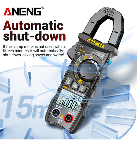 Pinza Amperimétrica Digital Aneng Cm82, 6000 Cuentas True R