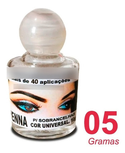 Imagem 1 de 4 de Henna Sobrancelha Cor Universal 40 Aplicações 5 Gramas