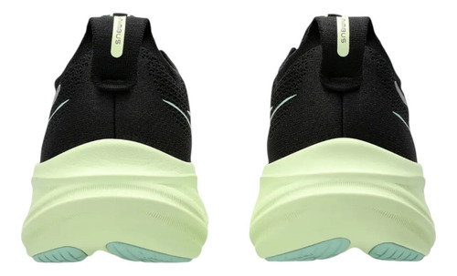 Tenis Asics Mujer Dama Gel Nimbus 26 Cool Matcha Negro Running