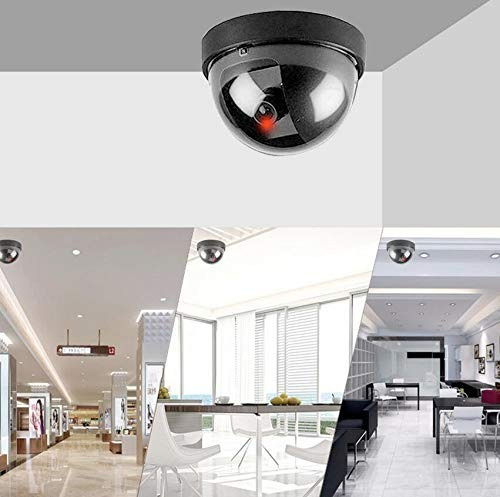 Camara Falsa Led Rojo Intermit. Domo Apariencia Rea X 3 Un.
