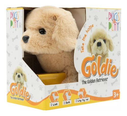 Peluche Interactivo Animal Camina  Goldie Perrito