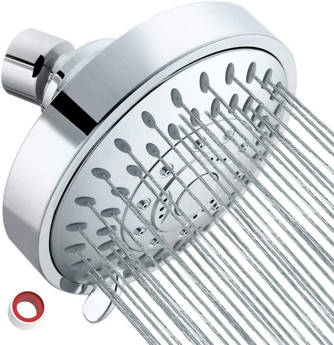 Imagen 1 de 7 de Ducha De Alta Presión Ajustable 5 Modos De Acero Inoxidable