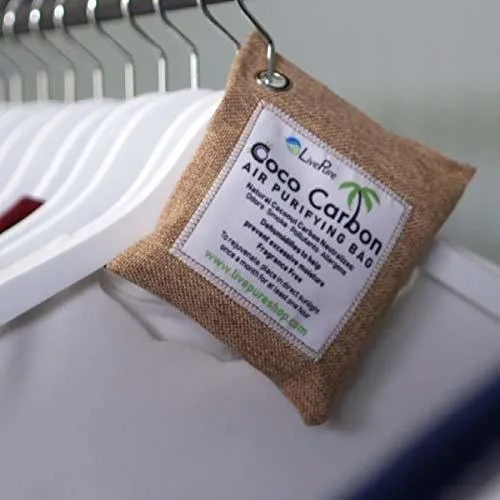 Livepure Cococarbon Coconut Carbon Air Purifying Bag Odor El