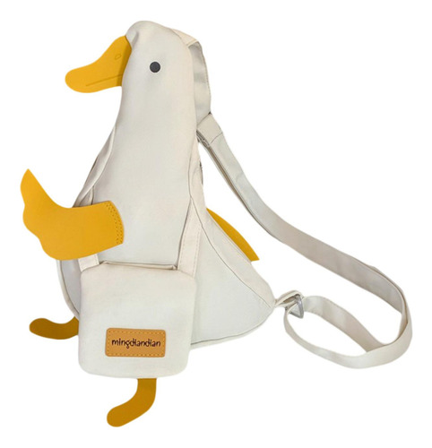 Bolso De Hombro Con Diseño De Pato Con Cremallera,