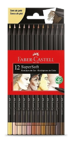 Colores Supersoft Piel Faber Castell X 12 Und