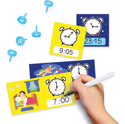 Quercetti Play Montessori Toys Primo Reloj Didáctico - Jugue