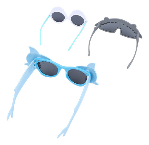 Gafas De Sol Para Disfraces, 3 Pares, Adorables, Con Forma D