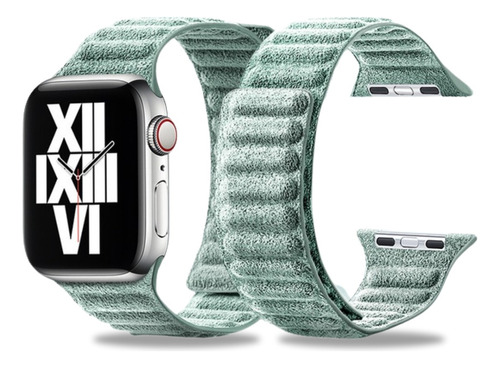 Pulseira Premium Tecido Alcântara Compatível Apple Watch S7