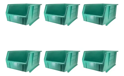 Gaveta Apilable #3 De Plastico 16.5 X 12.5 X 37.5 6 Piezas | Meses sin