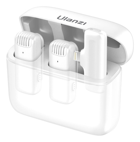 Micrófono Lavalier Inalámbrico J12 iPhone iPad Blanco...