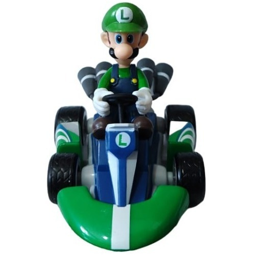Figura De Mario Kart Personaje Luigi Autito A Friccion X1
