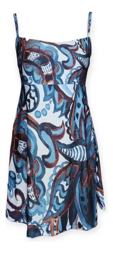 Vestido Solero En Seda Fria
