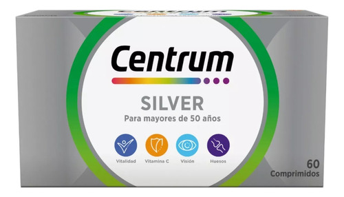 Multivitaminico Multimineral Centrum Silver +50 Años X 60