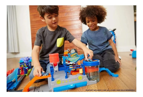 Imagem 6 de 6 de Lava Rápido Hot Wheels Pista E Acessórios Mattel Original