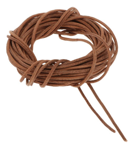 Cadena De Hilo De Hilo De Cuero Redondo Joyería Diy : 2 Mm