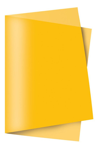 100 Folhas De Papel Seda 49x69 Cm Amarelho Para Presente Cor Amarelo Liso