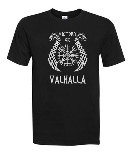 Polera Hombre - Vikingo - Valhalla -02   -  100%  Algodón 