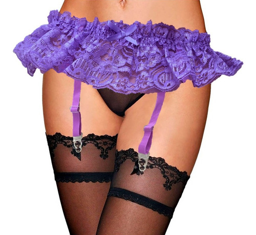 Imagen 1 de 3 de Liguero De Encaje Super Sexyssssssss¡¡¡ Colores Mf