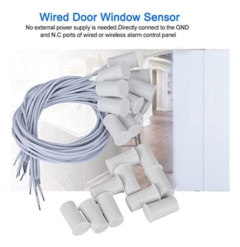Sensor De Ventana De Puerta Con Cable, Interruptor De Puerta