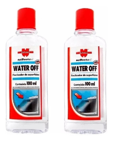 Kit 2 Water Off Wurth Cristalizador Para Brisas Vidro Água
