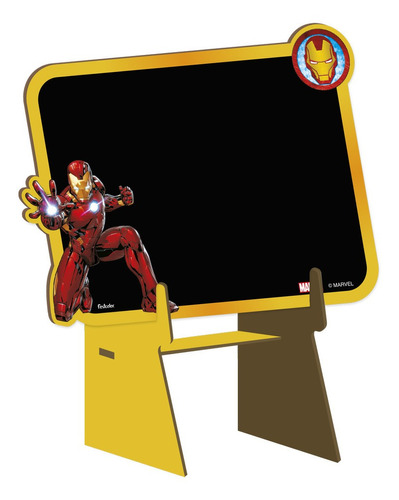 Lousa Decorada Mdf P Homem De Ferro Avengers - 01 Unidade