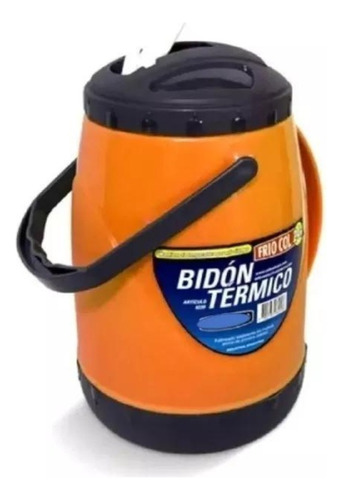 Bidon Botella Termo Termico Frio Col 2.4lts Jarra Colombraro Color Naranja