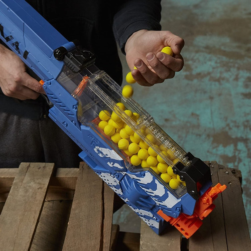 Nerf Rival Nemesis Mxvii-10k, Azul (blue) Con 100 Municiones