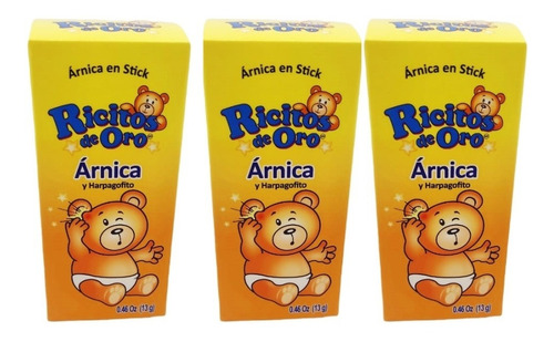 Pack 3 Ricitos De Oro Árnica Y Harpagofito En Stick 13g