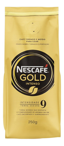 Café Torrado e Moído Intenso Nescafé Gold Pacote 250g