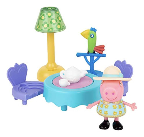 Peppa Pig Little Rooms Tea In The Parlour Tea Party Playset,