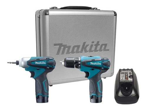 Kit Parafusadeira Furadeira 2 Bat. Bivolt 12v Lct204 Makita