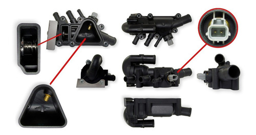 Imagen 1 de 2 de Carcaza Termostato Ford Fiesta 1999-2010 1.6 Rocam