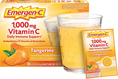 Emergen-c - 1,000 Mg De Vitamina C En Polvo Sabor Mandarina