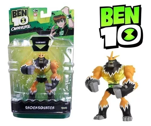 Boneco sunny omniverse alien ben 10 shocksquatch