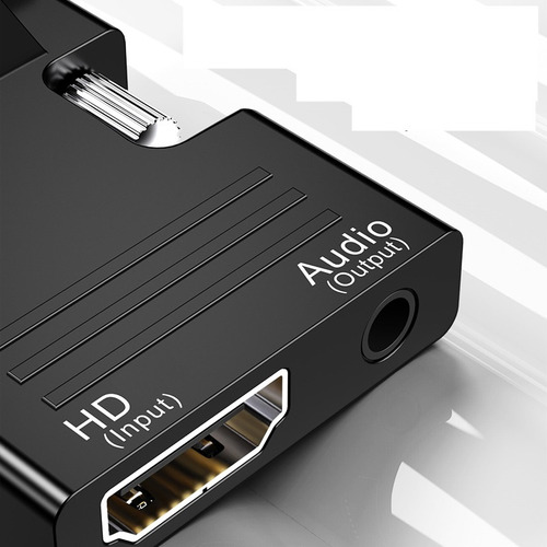 Convertidor Adaptador Hdmi Hembra A Vga Macho Y Audio 3.5 (Usado)