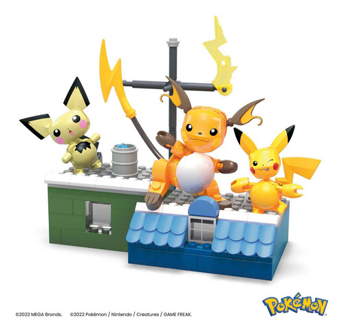 Mega Juguete De Construcción Set De Evoluciones De Pikachu