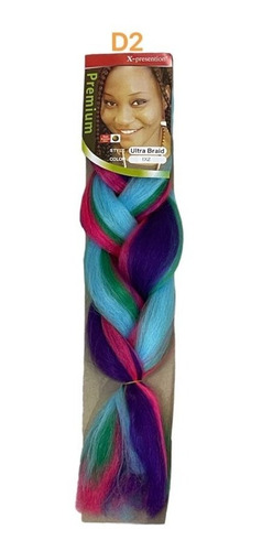 4 Extensión Trenza Africana Kanekalon Colores