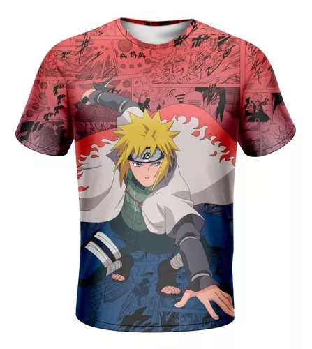 Camisa Camiseta Envio Hoje Minato Anime Desenhos Naruto 01