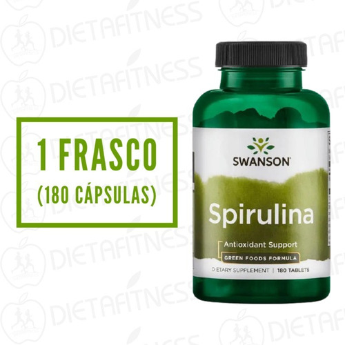 Spirulina Swanson 180 Tabletas 500 Mg Dietafitness