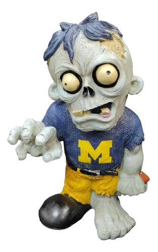 Figura Coleccionable Zombie De Resina Universidad Michigan