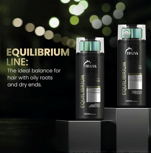Truss Equilibrium Shampoo & Acond 300ml / Cuero Cab Graso
