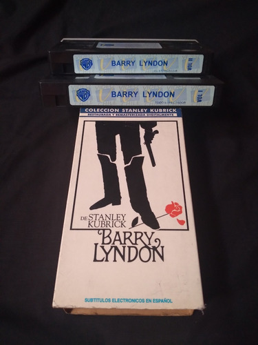 Película En Vhs Barry Lyndon De Stanley Kubrick  (2 Cintas)