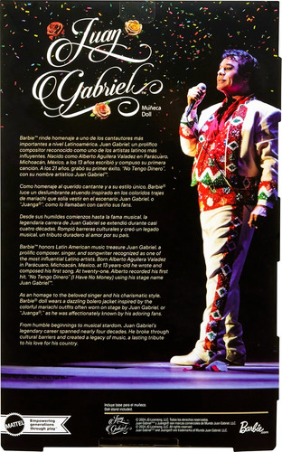 Barbie Signature Juan Gabriel Music Series Muñeca Colección (Usado)