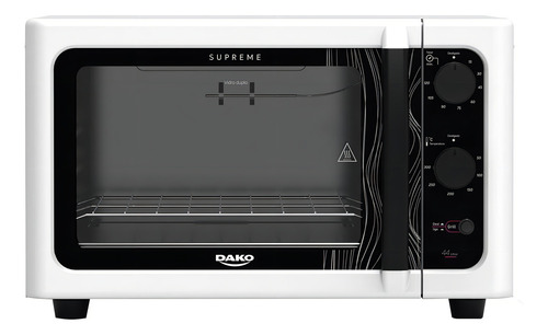 Forno de Bancada Elétrico Branco com Grill Dourador Dako Supreme 44 Litros