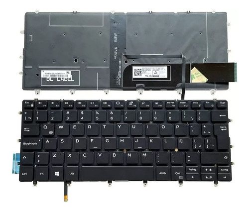 Teclado Español Dell 9380 Xps 13 9305 7390 2 En 1 Iluminació