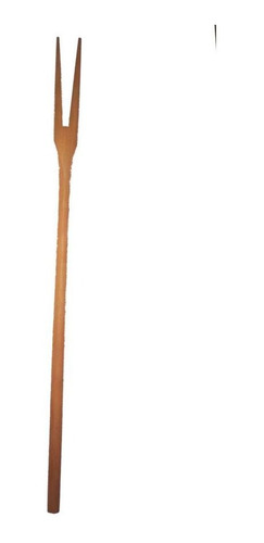 Imagem 2 de 2 de Kit 50 Peças Garfo Petisco Grande De Pau Madeira 22 Cm