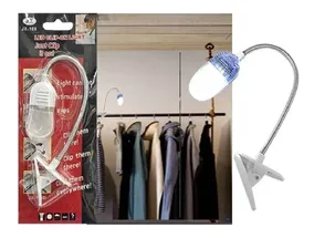 Luz Led Broche Señalador Para Libro Luz Clip Libros
