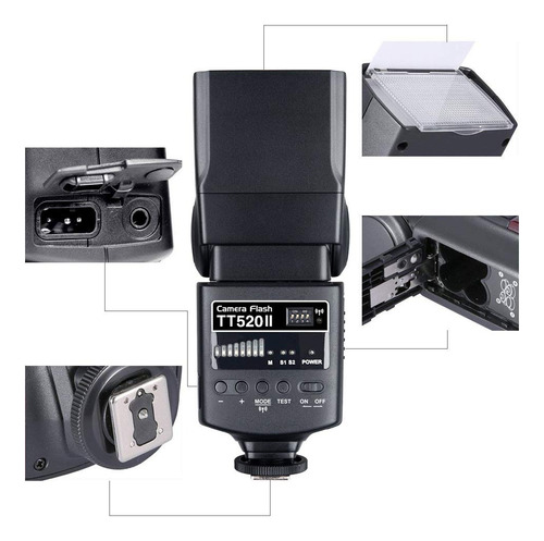 Flash Potente Profesional Godox Para Fotografía Tt520ii