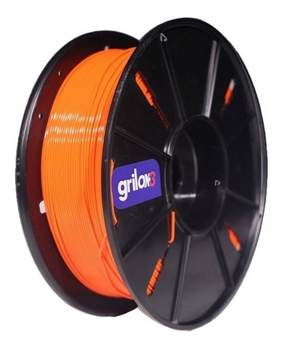 Filamento 3D PLA+ Grilon3 de 1.75mm y 1kg naranja