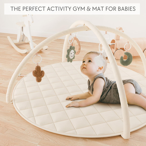 Macio Algodão Baby Play Gym Zicoto Premium Com 6 Brinquedos